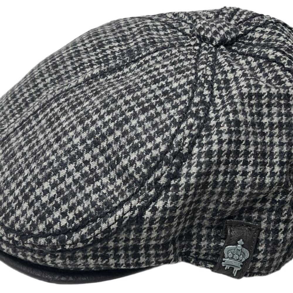 Vintage Christys' Crown Ivy Cap Euro Cut 8 Apple Jack Newsboy Scally Hat